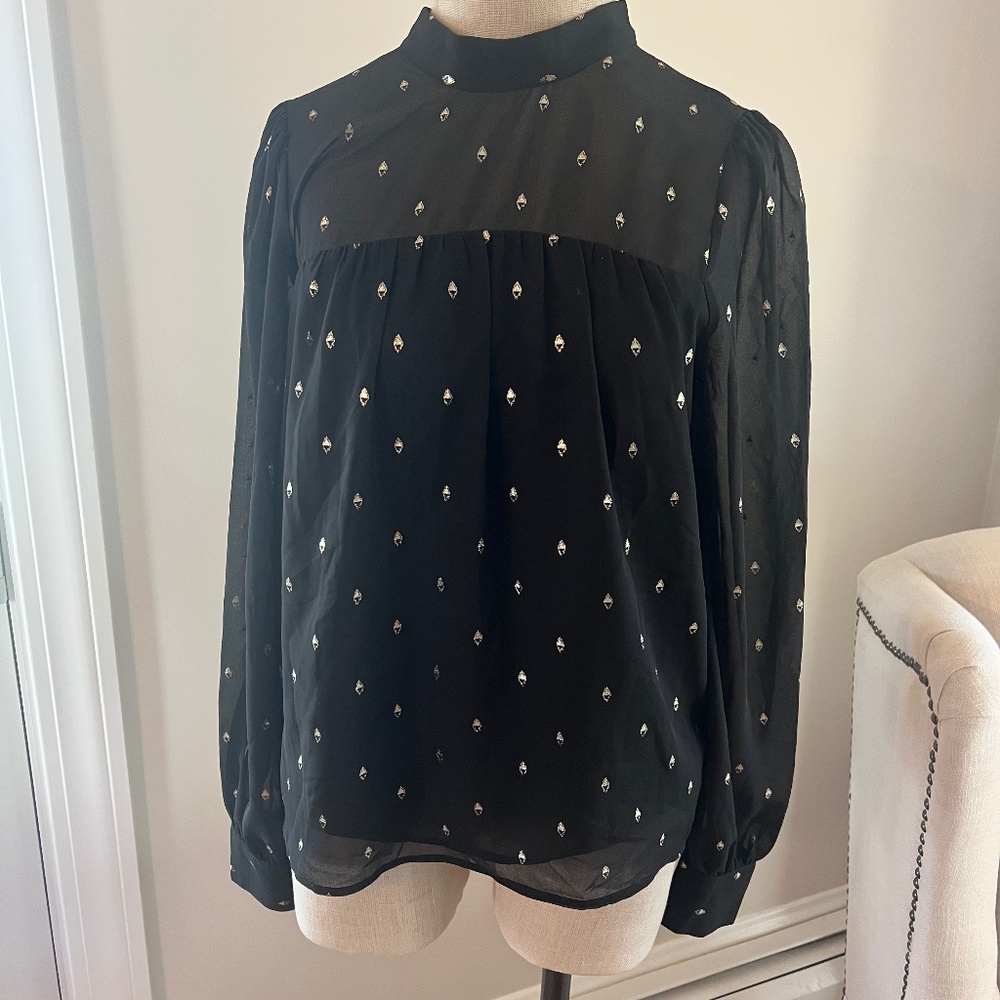 Banana republic size M Tall black and gold great condition!